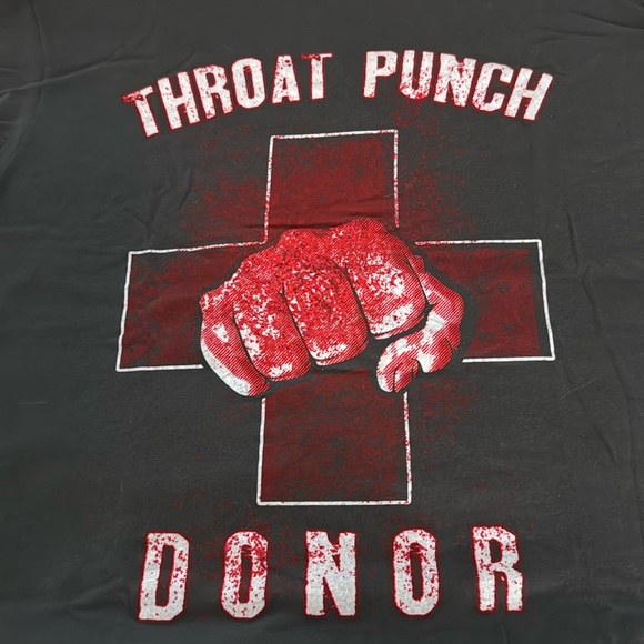 Grunt Style Shirts Grunt Style Dark Grey Cheeky Throat Punch Donor